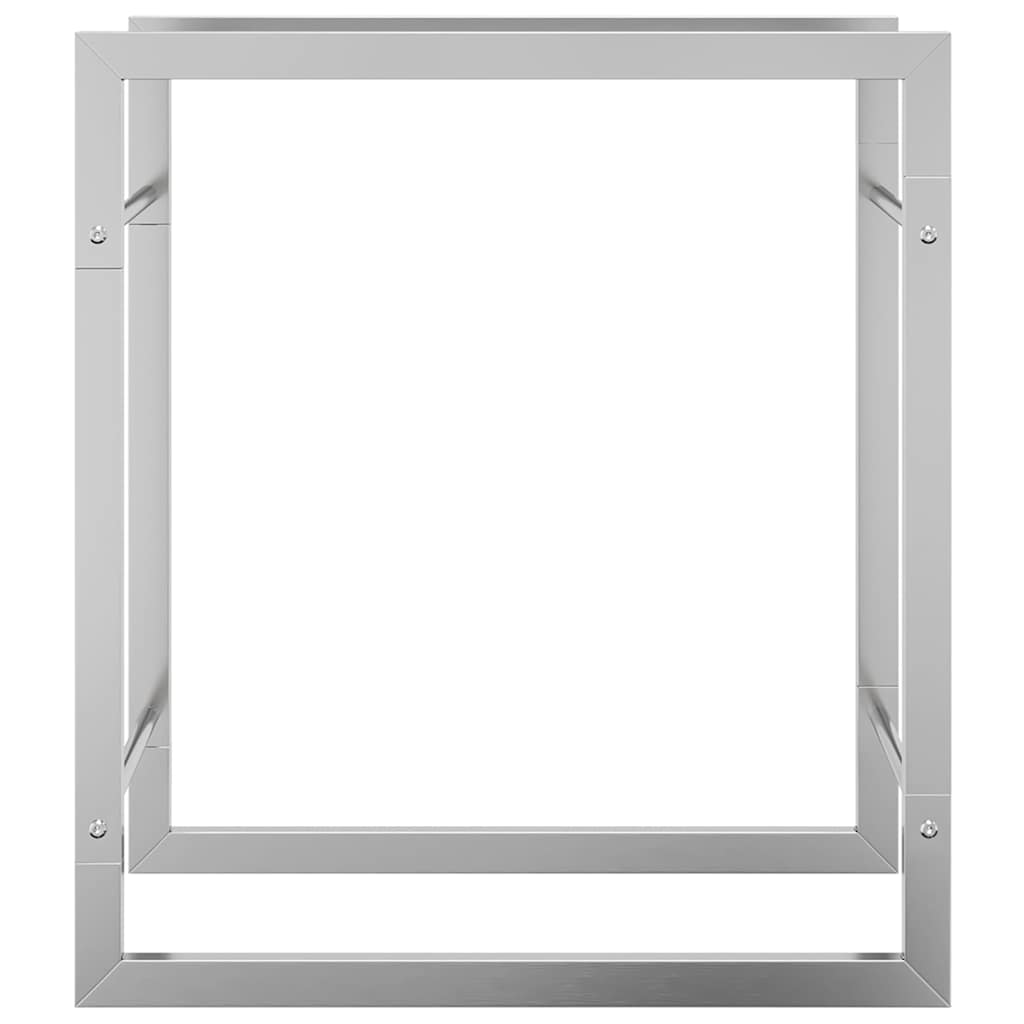 Suporte para lenha 50x28x56 cm aço inoxidável