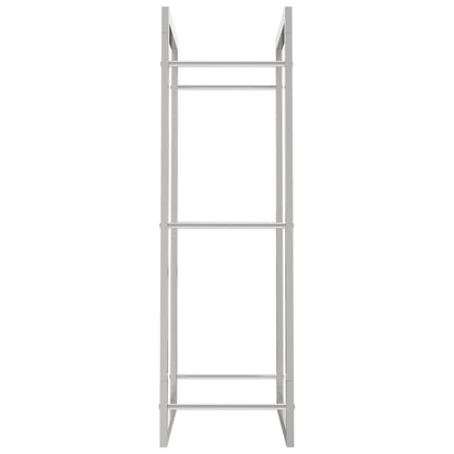 Suporte para lenha 50x28x94 cm aço inoxidável