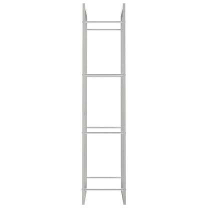 Suporte para lenha 50x28x132 cm aço inoxidável