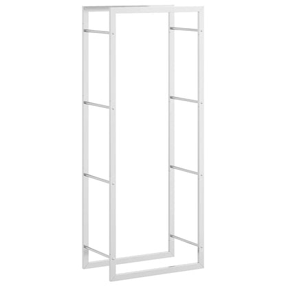 Suporte para lenha 50x28x132 cm aço inoxidável