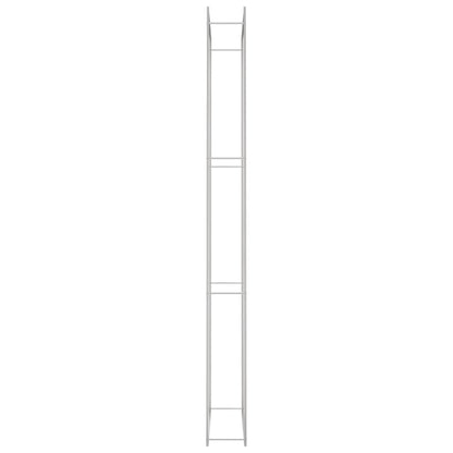 Suporte para lenha 110x28x312 cm aço inoxidável