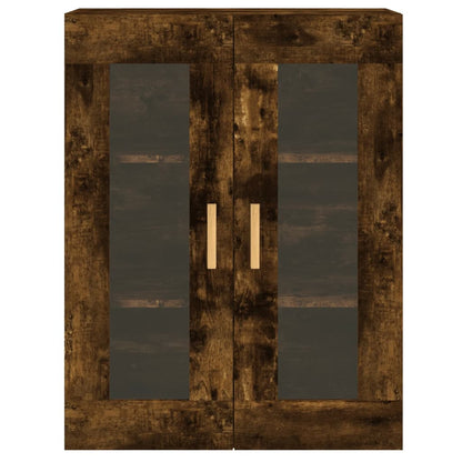 Móveis de parede 2 pcs derivados de madeira carvalho fumado