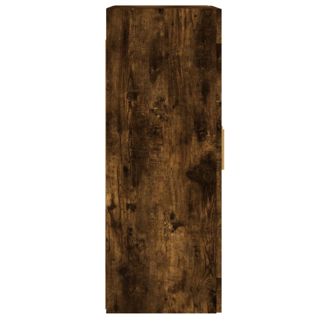 Móveis de parede 2 pcs derivados de madeira carvalho fumado