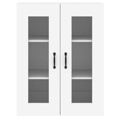 Móveis de parede 2 pcs derivados de madeira branco