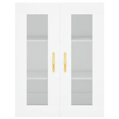 Móveis de parede 2 pcs derivados de madeira branco