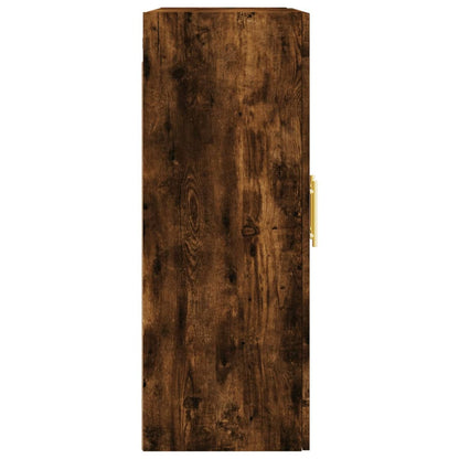 Móveis de parede 2 pcs derivados de madeira carvalho fumado