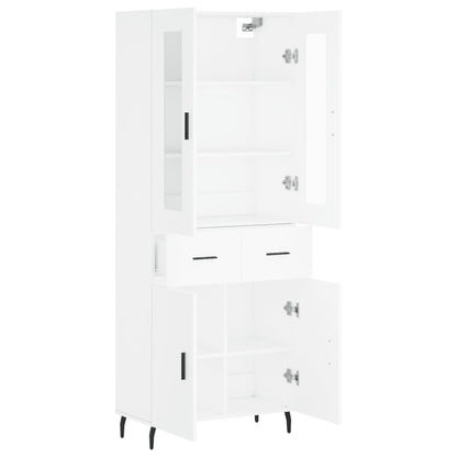 Armário alto 69,5x34x180 cm derivados de madeira branco