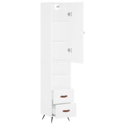 Armário alto 34,5x34x180 cm madeira processada branco