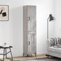 Armário alto 34,5x34x180 cm madeira processada sonoma cinza