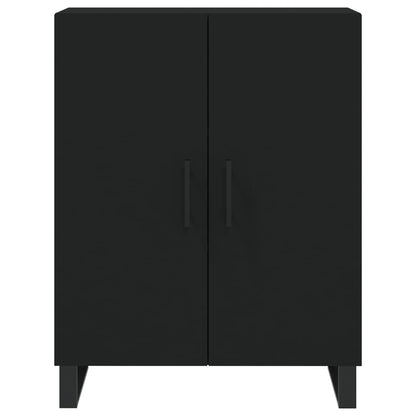 Armário alto 69,5x34x180 cm derivados de madeira preto