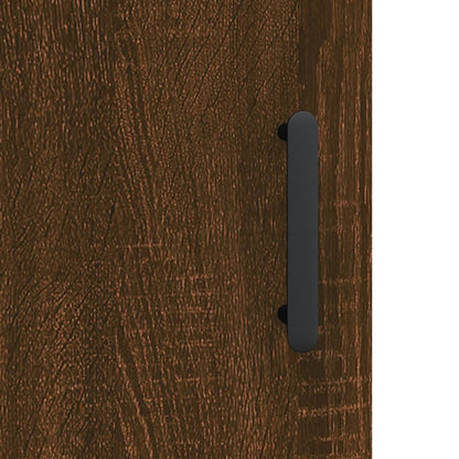 Armário alto 69,5x34x180cm madeira processada carvalho castanho