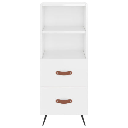 Armário alto 34,5x34x180 cm madeira processada branco brilhante