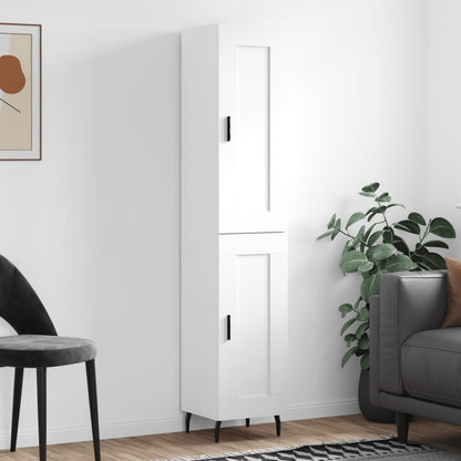 Armário alto 34,5x34x180 cm madeira processada branco