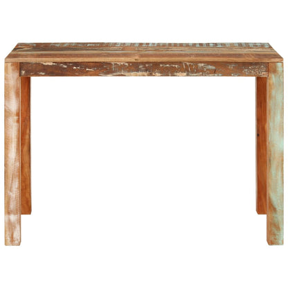 Mesa de jantar 110x55x76 cm madeira recuperada maciça