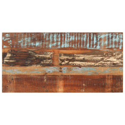 Mesa de jantar 110x55x76 cm madeira recuperada maciça