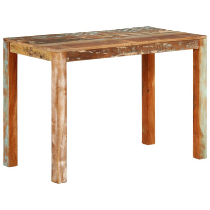 Mesa de jantar 110x55x76 cm madeira recuperada maciça