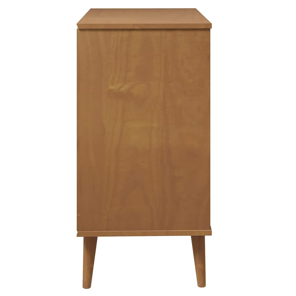 Armário de gavetas MOLDE 80x40x80 cm pinho maciço castanho