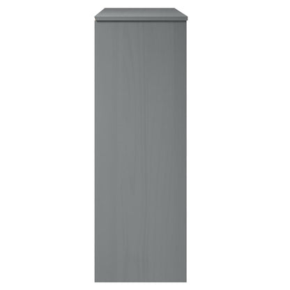 Armário alto MOLDE 90x35x100 cm pinho maciço cinza