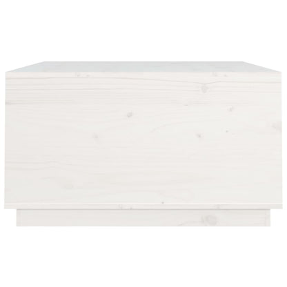 Mesa de centro 80x80x45 cm pinho maciço branco