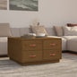 Mesa de centro 80x80x45 cm pinho maciço castanho mel