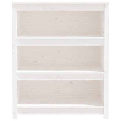 Estante 80x35x97 cm madeira de pinho maciça branco