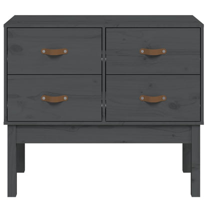 Mesa consola 90x40x78 cm madeira de pinho maciça cinza