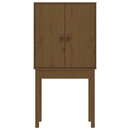 Aparador alto 60x40x120 cm madeira de pinho maciça castanho mel