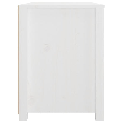 Armário de apoio 100x40x54 cm pinho maciço branco