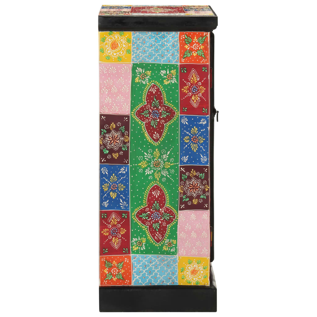 Aparador pintado à mão com portas 53x30x75 cm mangueira maciça