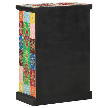 Aparador pintado à mão com portas 53x30x75 cm mangueira maciça