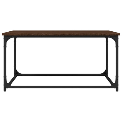 Mesa de centro 80x50x40 deriv. madeira/ferro carvalho castanho