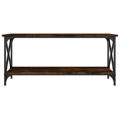 Mesa de centro 100x45x45cm deriv. madeira/ferro carvalho fumado