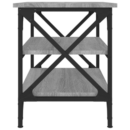 Mesa de apoio 55x38x45 cm derivados de madeira cinzento sonoma