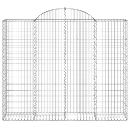 Cestos gabião arqueados 2pcs 200x50x160/180cm ferro galvanizado