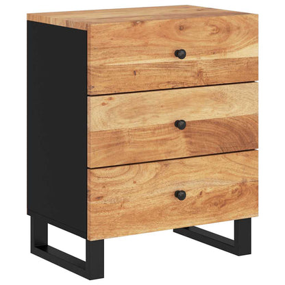 Mesa de cabeceira 50x33x62 cm acácia maciça/derivados madeira