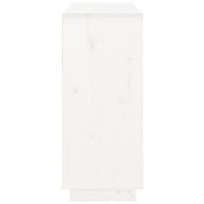 Aparador 104,5x34x80 cm madeira de pinho maciça branco