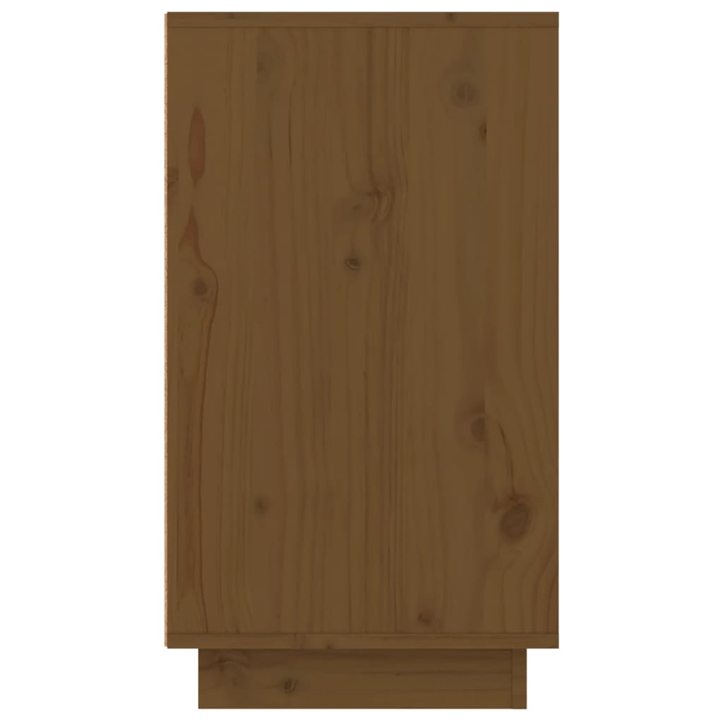 Sapateira 110x34x61 cm madeira de pinho maciça castanho mel