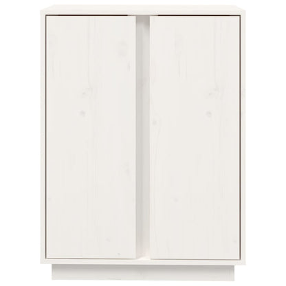 Aparador 60x35x80 cm madeira de pinho maciça branco