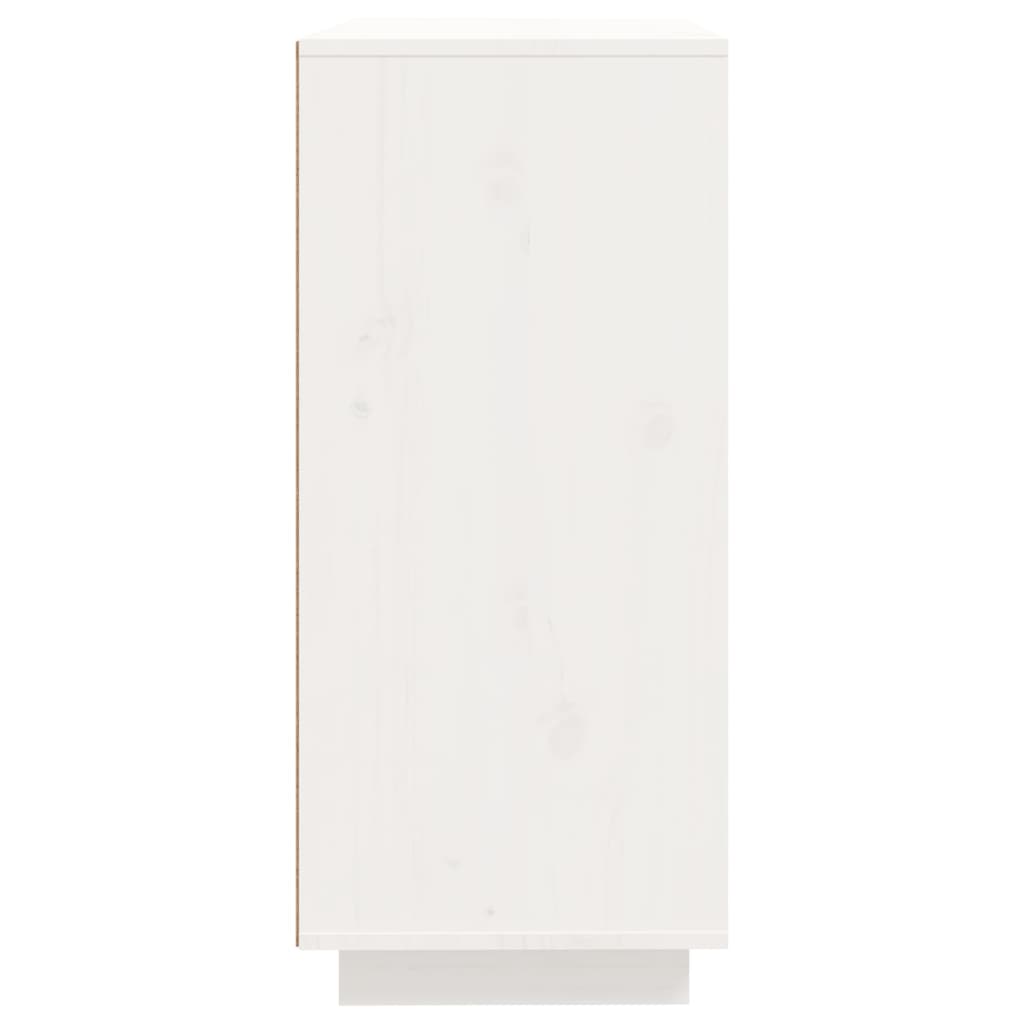 Aparador 60x35x80 cm madeira de pinho maciça branco