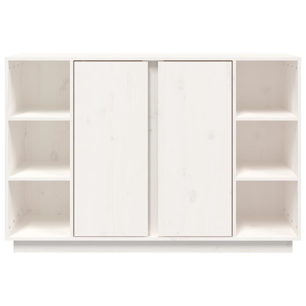 Aparador 120x35x80 cm madeira de pinho maciça branco