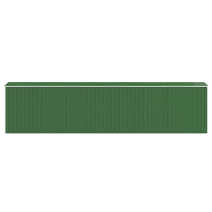 Abrigo de jardim 192x855x223 cm aço galvanizado verde