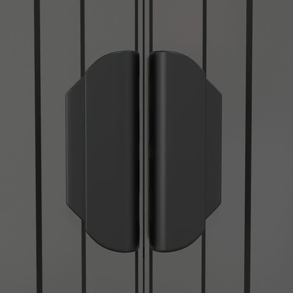 Abrigo de jardim 192x357x223 cm aço galvanizado cinzento-claro