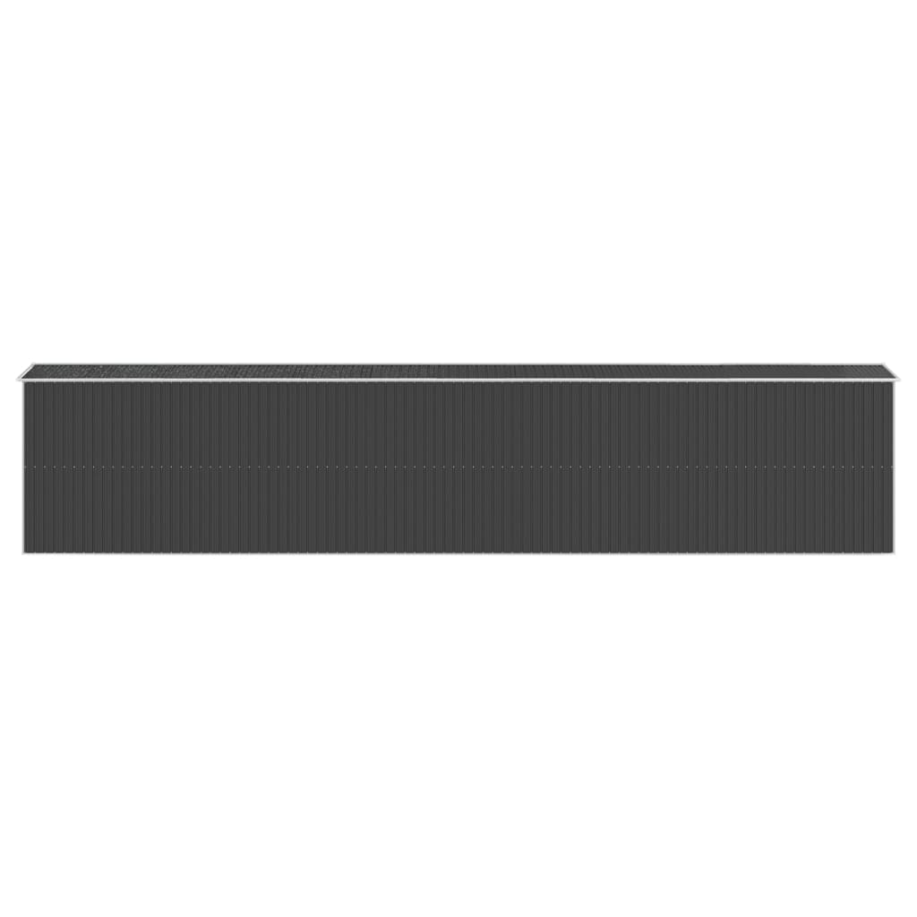 Abrigo de jardim 192x1021x223 cm aço galvanizado antracite