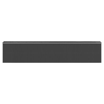 Abrigo de jardim 192x1021x223 cm aço galvanizado antracite