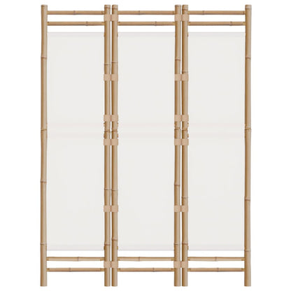 Divisória/biombo com 3 painéis dobráveis 120 cm bambu e lona