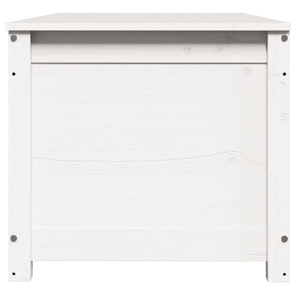 Caixa de arrumação 110x50x45,5cm madeira de pinho maciça branco