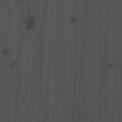 Caixa de arrumação 60x32x45,5 cm madeira de pinho maciça cinza