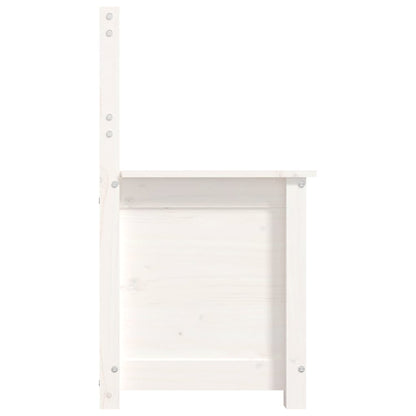 Banco 80x41x77 cm madeira de pinho maciça branco