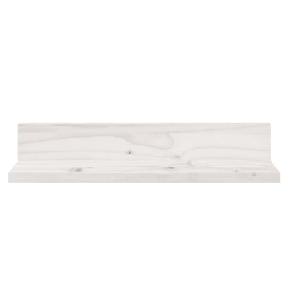 Prateleiras de parede 2 pcs 50x11x9 cm pinho maciço branco