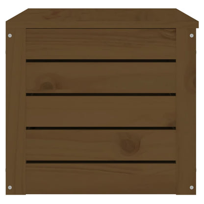 Caixa de arrumação 89x36,5x33 cm pinho maciço castanho mel